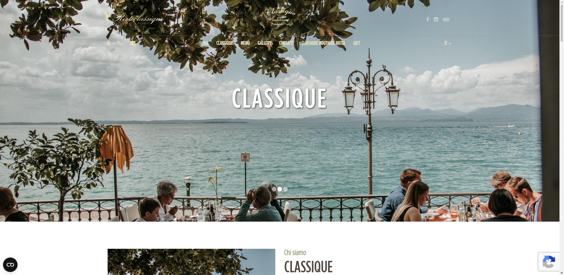 Screenshot ristoranteclassique.it